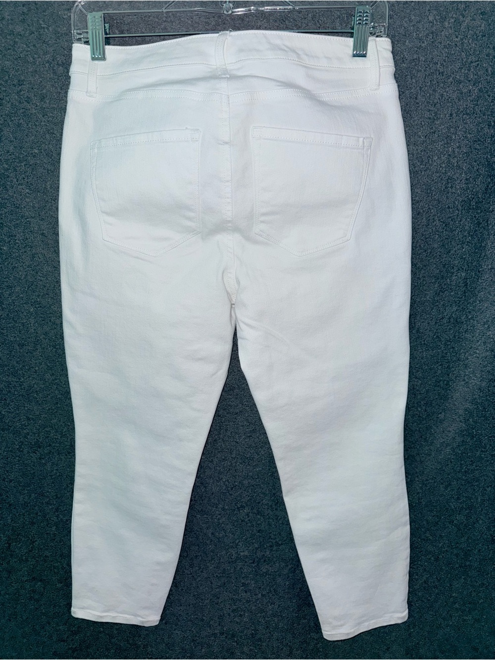 Talbots White Jegging Crop Jeans Petite 6P High Rise Stretch - Picture 3 of 6